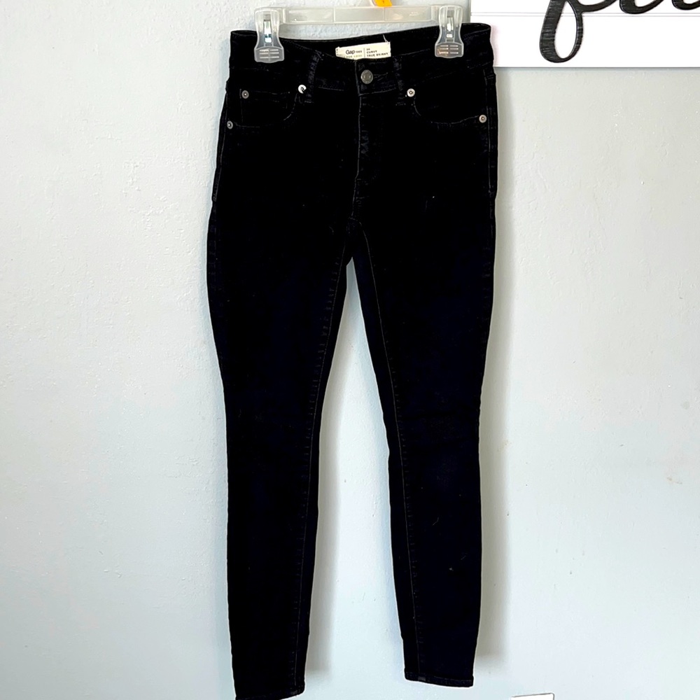 Women’s gap size 24 curvy, true skinny jeans, black